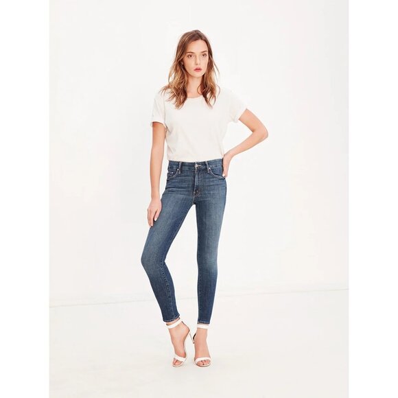 Mother Denim Jeans High Waisted Skinny Looker Girl Crush Stretch Size 28 - Picture 1 of 10